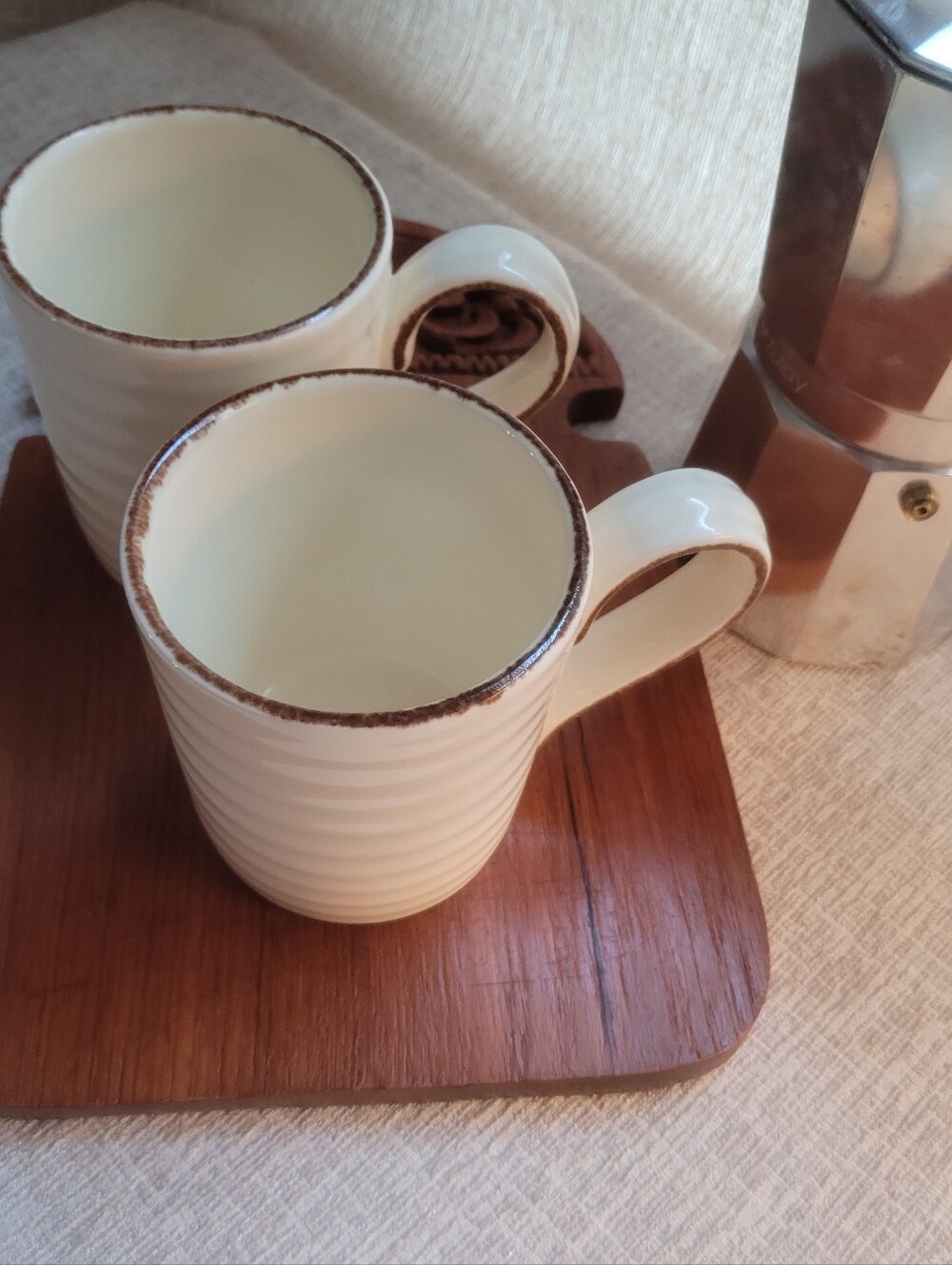 Artimino Villa Cortana Rustic Cream Ceramic Coffee Mug - Home Dining